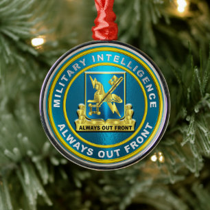 MILITAIRE INTELLIGENTIE METALEN ORNAMENT
