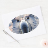 Militaire jet ovale sticker (Envelop)