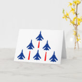 Militaire Jets Kaart (Gele Bloem)