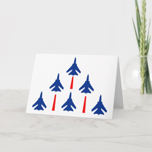 Militaire Jets Kaart (Voorkant)