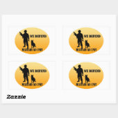Militaire K9-eenheid Rechthoekige Sticker (Vel)