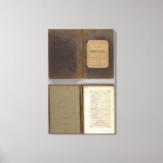 Militaire kaart Verenigde Staten Canvas Afdruk (Voorkant)
