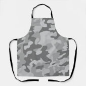 Militaire kamaisleisteen grijs kustzilver schort (Voorkant)