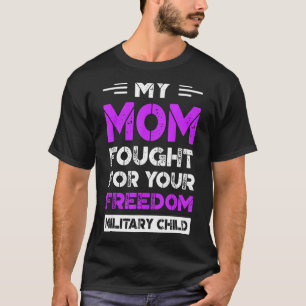 Militaire Kindermaand Paars in gevecht T-shirt