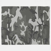 Militaire kleuren fleece deken (Voorkant (Horizontaal))