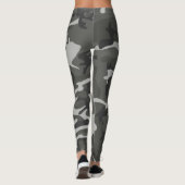 Militaire kleuren leggings (Achterkant)