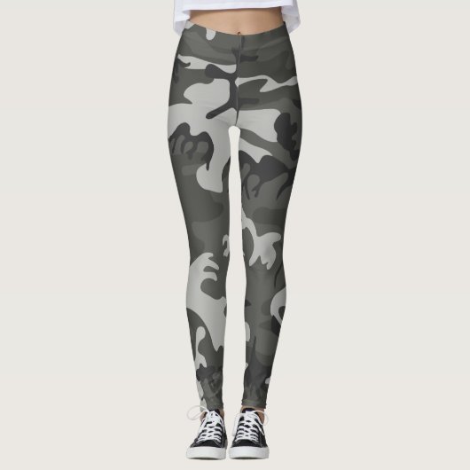 Militaire kleuren leggings (Voorkant)