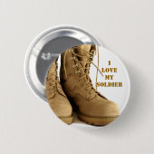 militaire laarzen ronde button 5,7 cm (Voorkant /achterkant)