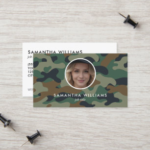 Militaire Leger QR Foto Contactkaartje