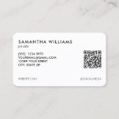 Militaire Leger QR Foto Visitekaartje (Achterkant)