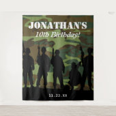 Militaire Leger Soldaat Foto Achtergrond Wandkleed (Voorkant)