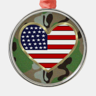 Militaire liefde metalen ornament