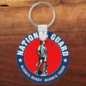 Militaire Logo van de Nationale Garde Sleutelhanger (Voorkant)