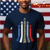 Militaire Luchtmacht Jet Plane Flight Formation Da T-shirt
