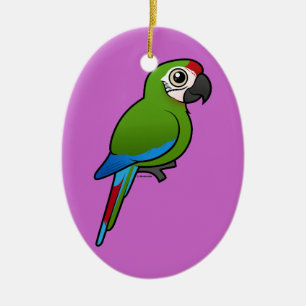 Militaire Macaw Keramisch Ornament