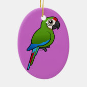 Militaire Macaw Keramisch Ornament (Achterkant)