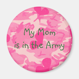 Militaire mam Roze Camouflage Magnet Magneet