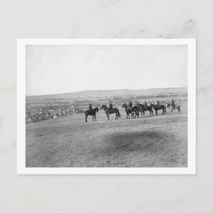 Militaire Mannen Survey of an Distant Lakota Camp Briefkaart