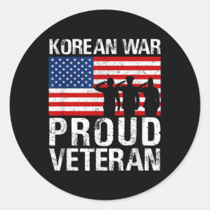 Militaire Mannen Vrouwen troffen de Veteraan van d Ronde Sticker