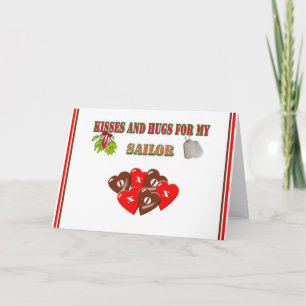 Militaire Marine Sailor Kerstmis Feestdagen Kaart