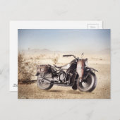 Militaire motorfiets briefkaart (Voorkant / Achterkant)