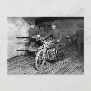 Militaire motorfiets EMT, jaren 1910 Briefkaart