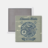  Militaire Motorfiets Magnet Magneet (Voorkant / Achterkant)