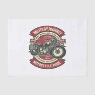 Militaire motorfietsen tissuepapier