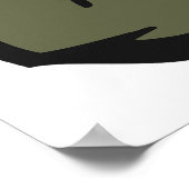 Militaire officier retro leger soldaat poster (Hoek)