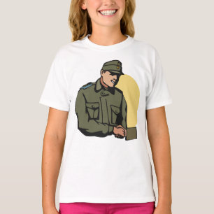 Militaire officier retro leger soldaat t-shirt