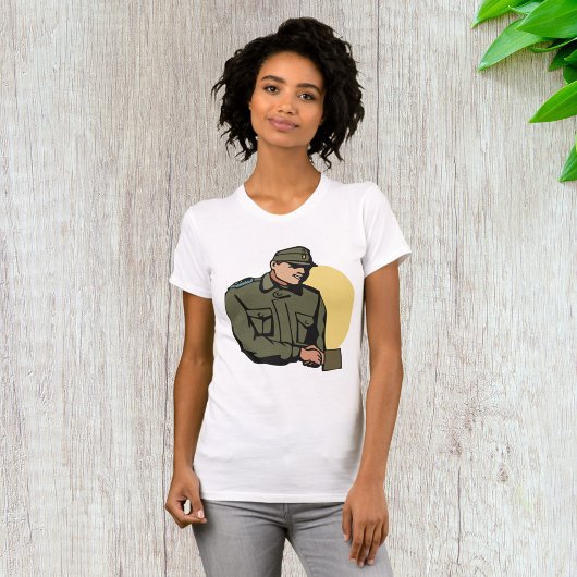 Militaire officier retro leger soldaat t-shirt