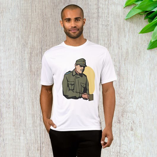 Militaire officier retro leger soldaat t-shirt