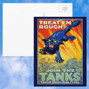  militaire oorlog die zich herstelt met een wilde  briefkaart