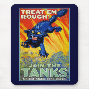  militaire oorlog die zich herstelt met een wilde  muismat