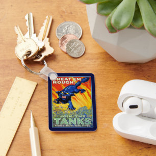  militaire oorlog die zich herstelt met een wilde  sleutelhanger