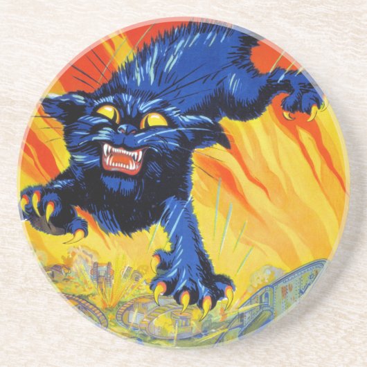  militaire oorlog die zich herstelt met een wilde  zandsteen onderzetter (Voorkant)