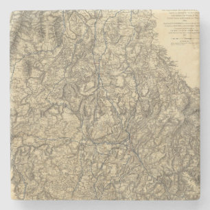 Militaire operaties in de Campagne van Atlanta Stenen Onderzetter