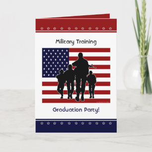 Militaire opleiding Graduation Party Custom Invite