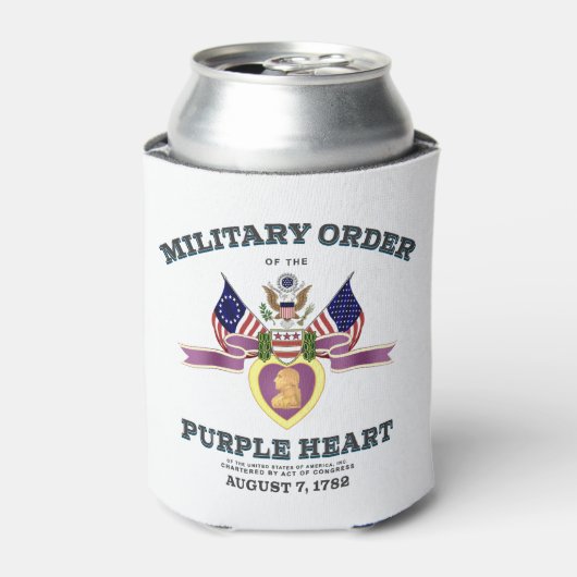 Militaire Orde van de Paarse Heart Coozie (Blikje Voorkant)