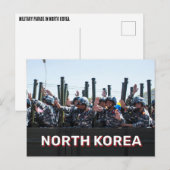 Militaire parade in Noord-Korea Briefkaart (Voorkant / Achterkant)