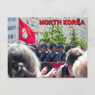 Militaire parade in Noord-Korea Briefkaart