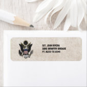 Militaire Patriottische Adelaar Logo Seal Etiket (Insitu)