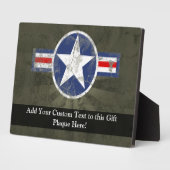  militaire patriottische ster fotoplaat (Zijkant)