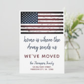Militaire PCS-beweging We hebben de Amerikaanse vl Aankondiging (Staand voorkant)
