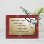 Militaire Pensioenpartij Kaart (Staand voorkant)