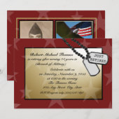 Militaire Pensioenpartij Kaart (Voorkant / Achterkant)