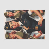  Militaire Pin-up Tissuepapier (Voorkant)