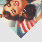  Militaire Pin-up Tissuepapier (Detail)