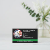 Militaire Politie Federale Wetshandhaving QR Code Visitekaartje (Staand voorkant)