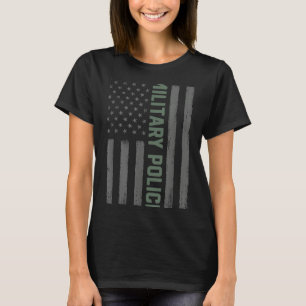Militaire Politie Shirt Amerikaanse vlag _ Proud U